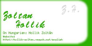 zoltan hollik business card